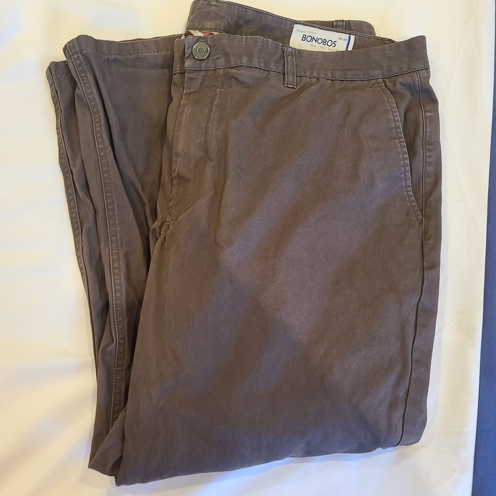 Mens Bonobos Brown Everyday Chino Straight Leg Pants